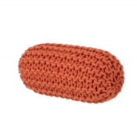 Coussin en tricot - Corail